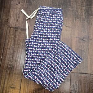Vineyard Vines Christmas Tree Holiday Santa Whale‎ Lounge Pajama Pants Size M